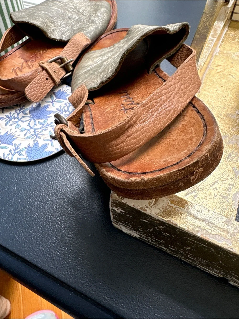 Matisse Pewter ALL Leather Sandals